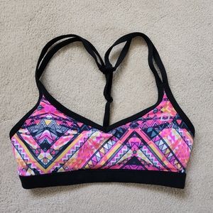 Lorna Jane Pink & Orange Earthquake Sports Bra size XS